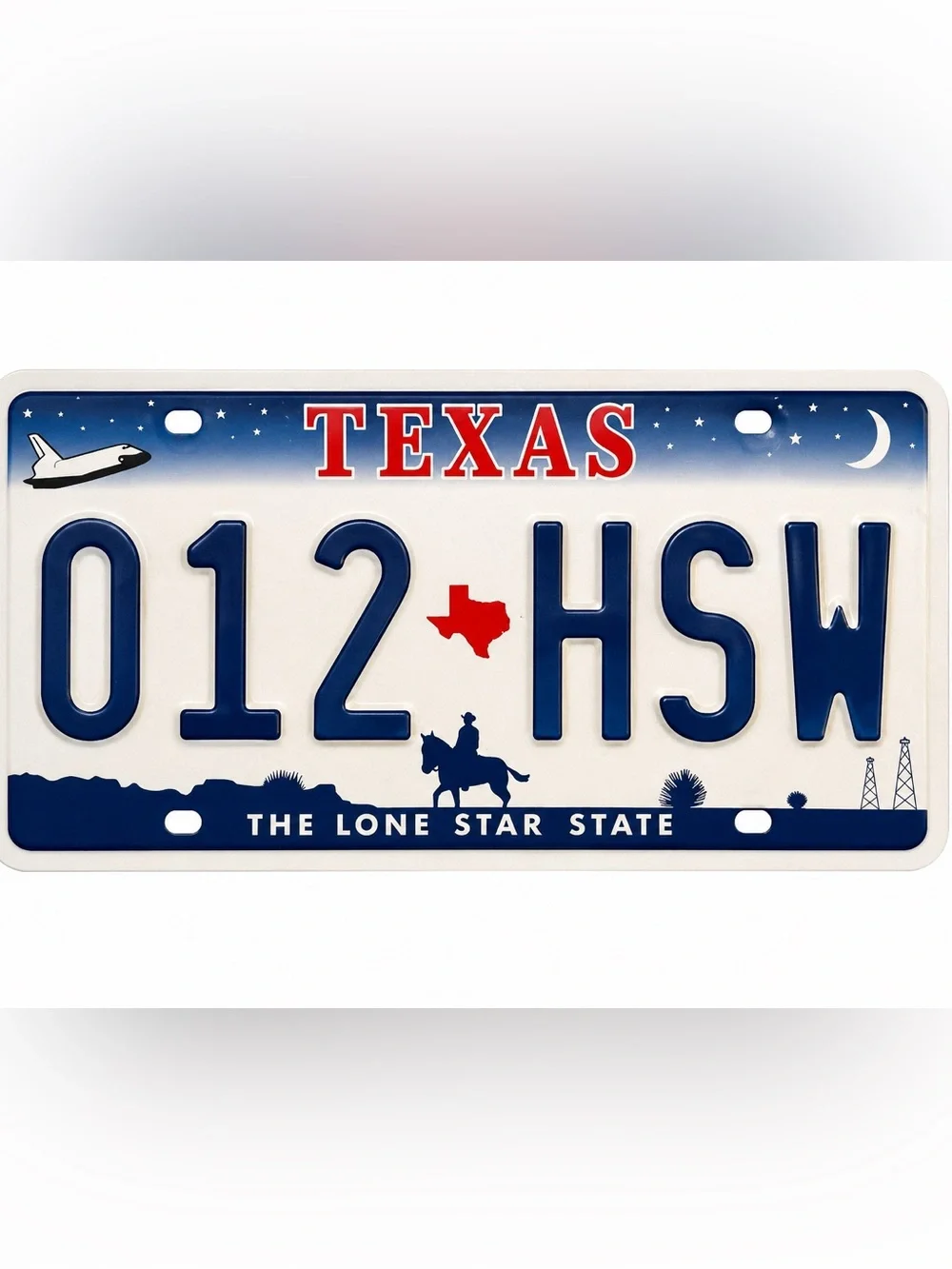 Texas The Lone Star State License Plate